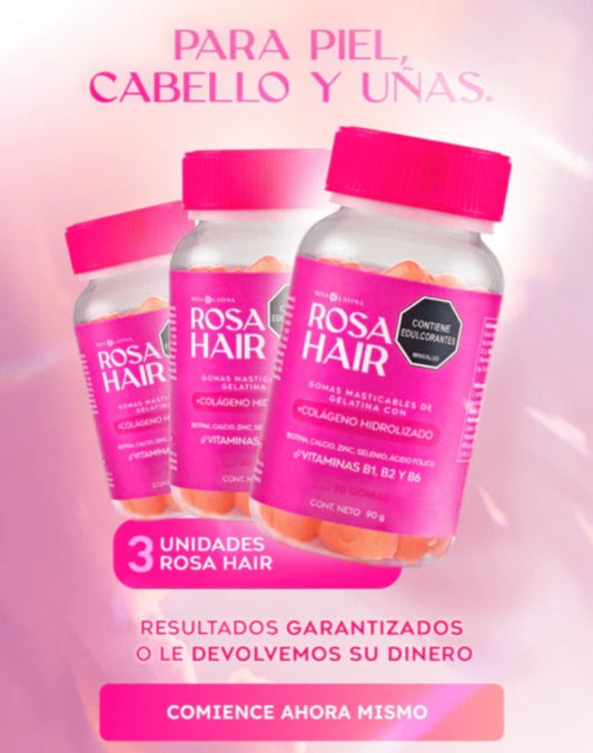 Gomitas Rosa Hair de Colageno